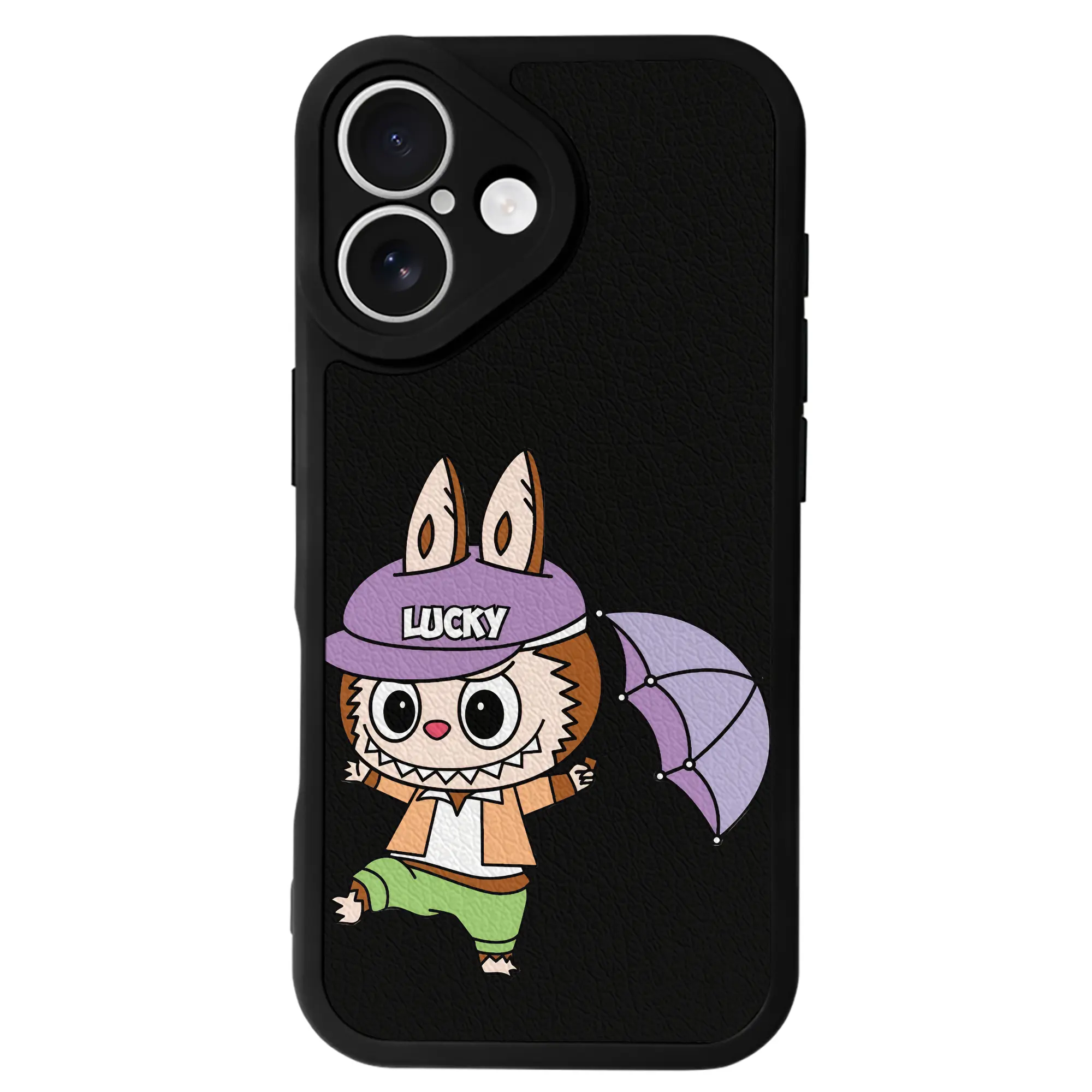 ラブブ グッズ モココ - IPhone 16シリーズ対応 ・ シリコンスマホケース ・ レザー調 ・ 高精度フィット ・ 耐衝撃 ・ ワイヤレス充電対応 ・ 精密カット